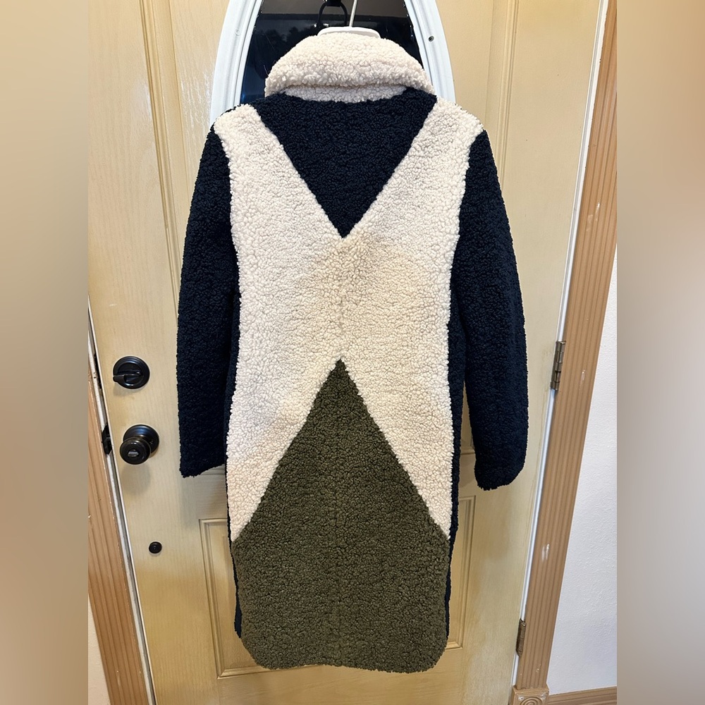 J. Crew Colorblock Sherpa Coat - Picture 3 of 16